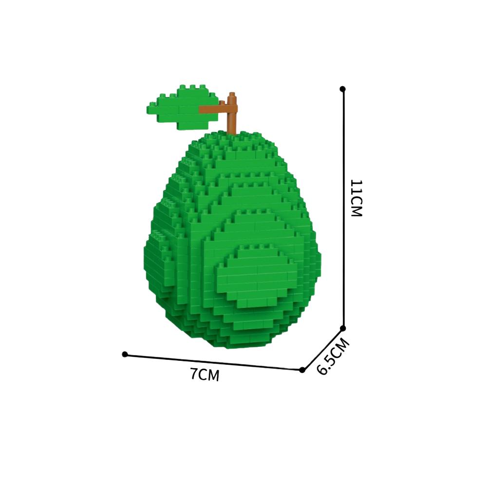 Fun Fruit 3D Micro Mini Building Block Toys, Cultivate Logical Thinking, Eco Friendly ABS Material, Children's Birthday Gifts