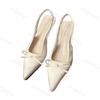 Fashion Women Sandals 2025 Summer Fashion Pointed Toe Butterfly-knot Shoe Ladies Elegant Sexy Thin Heels High Heels Party Club Sandalias