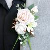 Wedding Boutonnieres Artificial Flower Arrangement for Wedding Reception Wedding Ceremony Engagement Decors