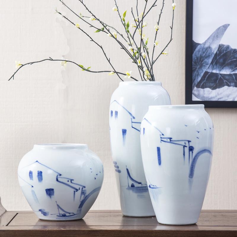 Jingdezhen Ceramic Vase for Floral Arrangements - Home Decor Ornament