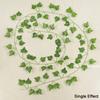 2.1M Artificial Plant Green Ivy Leaf Garland Silk Wall Hanging Vine Home Garden Decoration Wedding Party DIY Fake Wreath Leaves KTY