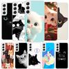 Cat Cute Kitten Cartoon Cover Phone Case For Samsung Galaxy S26 S25 Edge S24 Ultra S23 S22 Plus S21 S20 FE Soft Fundas Shell Gal