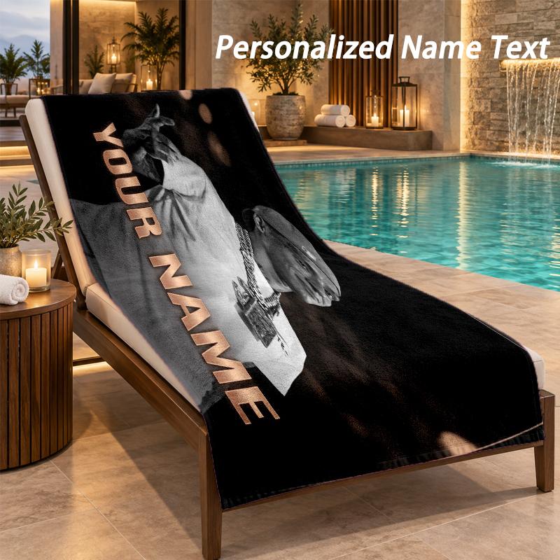 Central Cee Custom Name Beach Towel Large Soft Towel for Indoor Bathroom Outdoor Beach