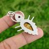 Natural Fossil Coral Pink Tourmaline Sister Boho Pendant Jewelry Sterling Silver