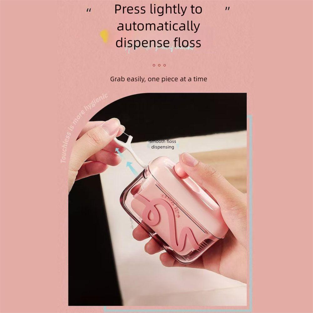 Dopamine Automatic Ejectable Floss Dispenser without Floss Oral Care Floss Organiser Disposable Flossing Sticks