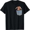 Goat Pocket Baby Goat Peeking Funny Goat Tee Shirt Animal Gift Unisex T-Shirt