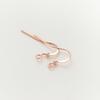 20pcs/lot 14K/18K Gold Plated Brass Earring Hook Clasps Pendant Charms Ear Wire Fitting DIY Jewellery Making Accessories