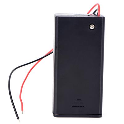 9V Volt Pp3 Batteriehalterbox DC-Gehäuse mit Kabelanschluss Ein/Aus-Schalterabdeckung