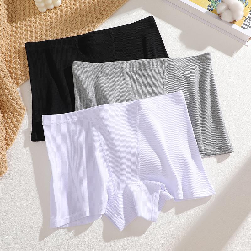 FINETOO 3Pcs Women's Panties Cotton Seamless Sports Boxers Underwear Female Briefs Cozy Lingerie Intimate Underpants S-XXL