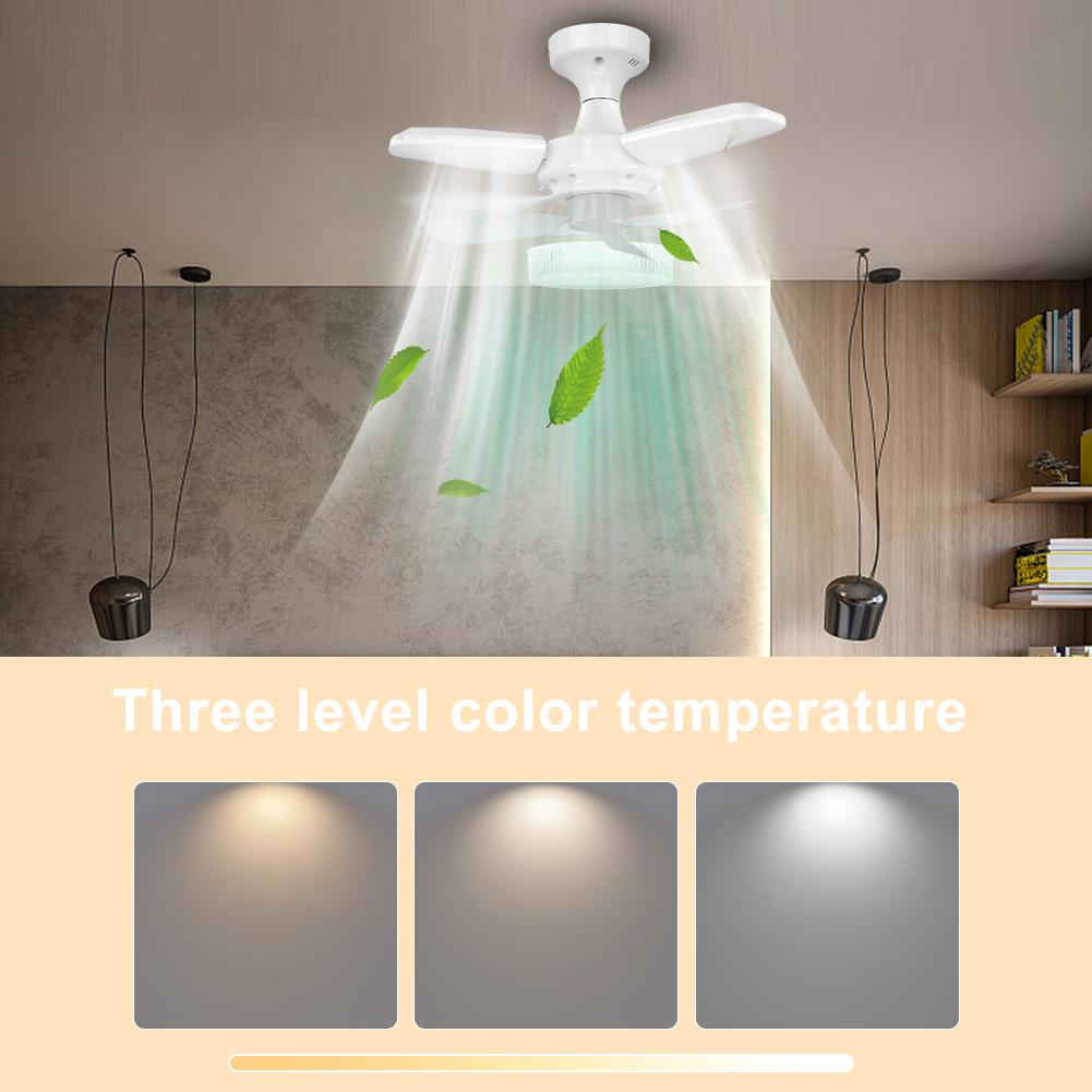 Silent Ceiling Fan with Lights Remote Control Small Ceiling Fan for Kitchen Bedroom Basement Dining Living Room
