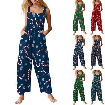 Bayan Casual Tulum Tulumlar Ayarlanabilir Askılar Kolsuz Yaz Cepli Sevimli Rahat Tulum