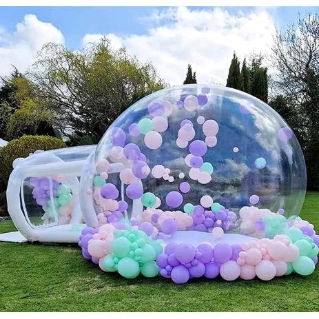 Casa a Bolle Gonfiabile 10FT/3m Materiale PVC Pallone Trasparente Tenda a Bolle Gonfiabile Casa Rimbalzante a Bolle Gonfiabile