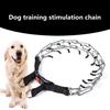 Adjustable Dog Prong Collar with Quick Release Buckle Safe Effective Training Pet Collar for Small To Large Dogs