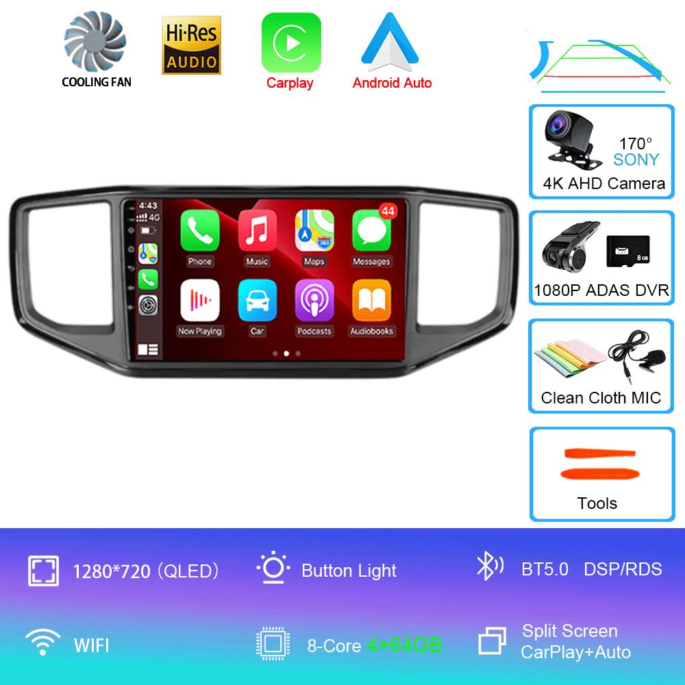 Player video Android 14 Pentru Volkswagen VW Amarok 1 2016 - 2020 Unitate principală multimedia Mașină GPS Radio auto Navigație DVD BT