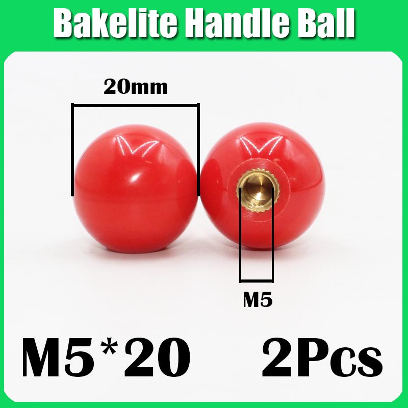 M4 M5 M6 M8 M12 Black/Red Round Ball Resin Ball Knobs Bakelite Lever Knob Grip Handles Of Furniture Or Machine Tool Copper Core