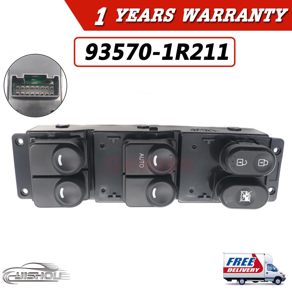 Fits For Hyundai Accent 1.6L 2015-2017 Black New Power Window Switch 93570-1R211