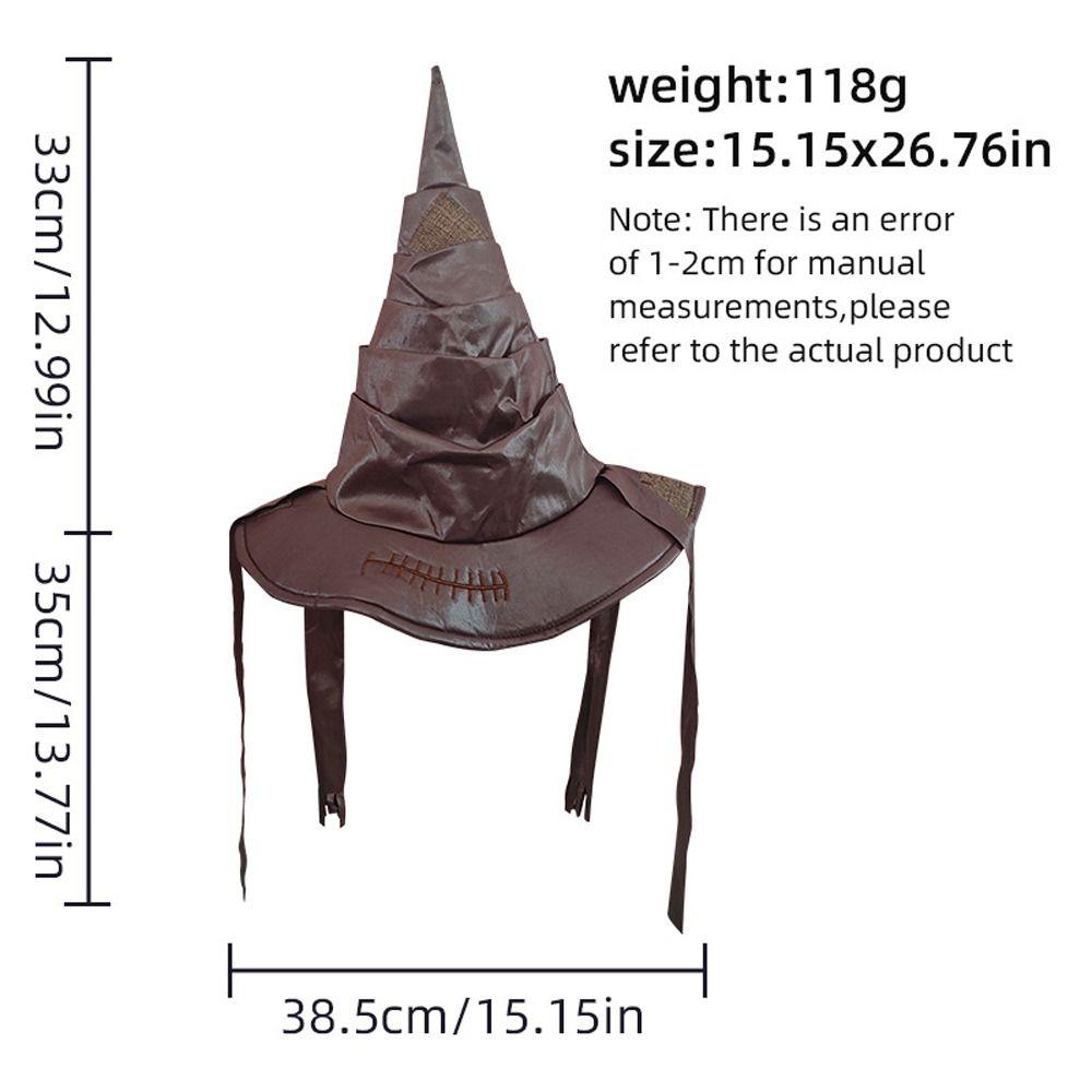 Dress Up Witch Hat Leather Halloween Ornament Creative Sorting Hat  Children