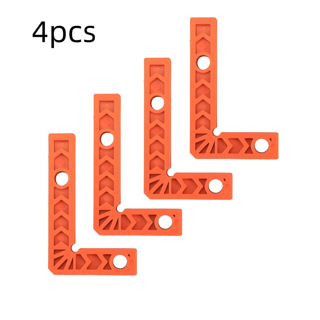 4SET 90 Degree Right-Angle Ruler Measuring Tools Woodworking Right Angle Auxiliary Positioner Jointing Tool Clamping Fixture