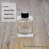 Transparent Glass Aroma Diffuser Bottle with Rattan Sticks - Available in 50ml, 100ml, 150ml, 200ml for Essential Oils