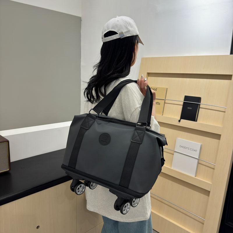 Stylish and simple business trip with wheels Expandable hand luggage bag Dry and wet separation Fitness yoga bag Can cover tie rod