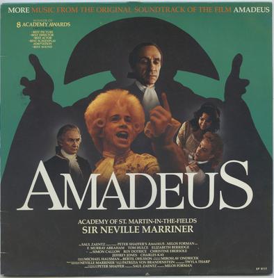 LP Record SIR NEVILLE MARRINER THE ACADEMY O  Amadeus More Music From The Origin SP9117 AM Records 1985 Canada Soundtracks  Musicals Used