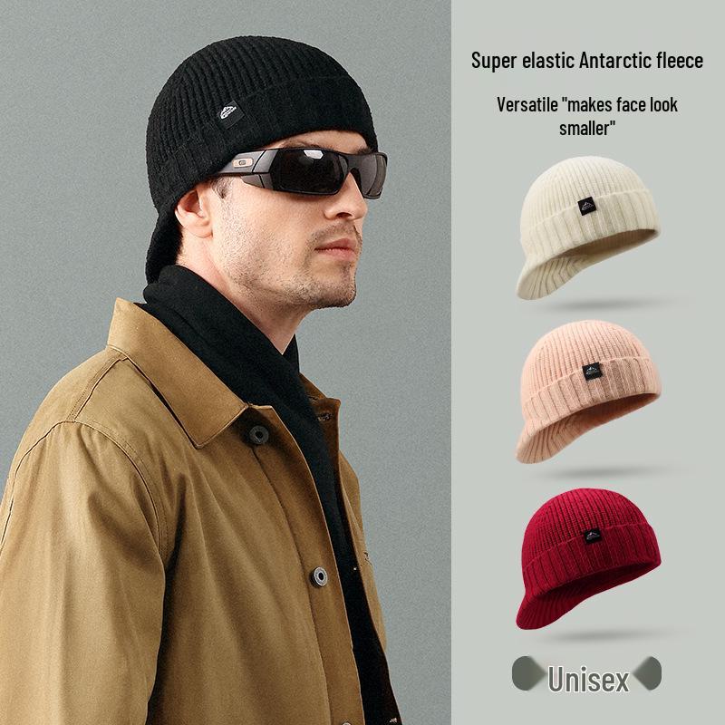 Men's Outdoor Windproof Wool Knit Beanie - Warm Autumn/Winter Hat DMZ94