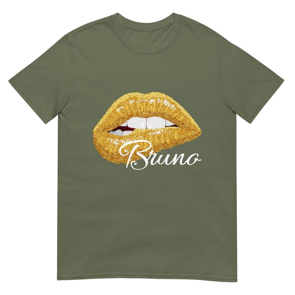 Cute Bruno Lover Golden Lips Unisex Unisex TShirt