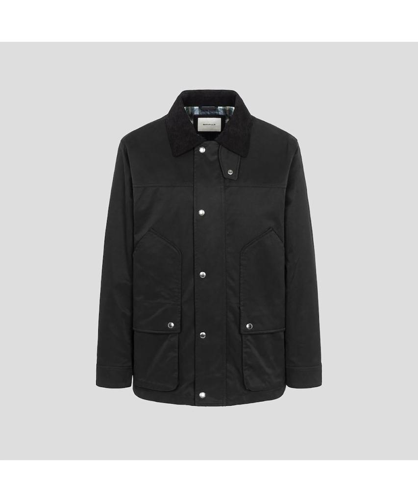 Beanpole Men Contrast Neck Field Jacket - Black