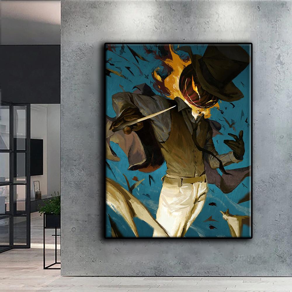 5D DIY Halloween Gruseliger Kürbiskopf Mann Kreuzstich Strass Diamant Zeichnung Stickerei Mosaik Wohnkultur