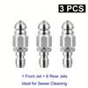 High-pressure Nozzle High-pressure Pipe Carding Nozzle - Porous Pressure Nozzle Industrial Intensity Jet Power Drainage Cleaning