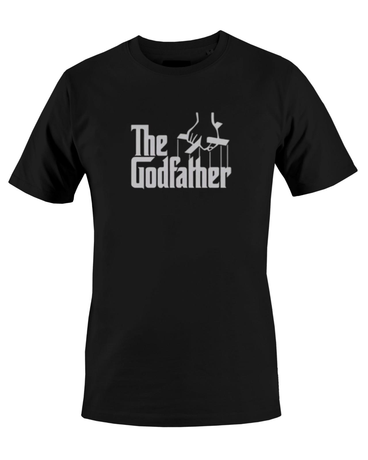GOD FATHER Logo Graphic Print Mens T-Shirt XXL
