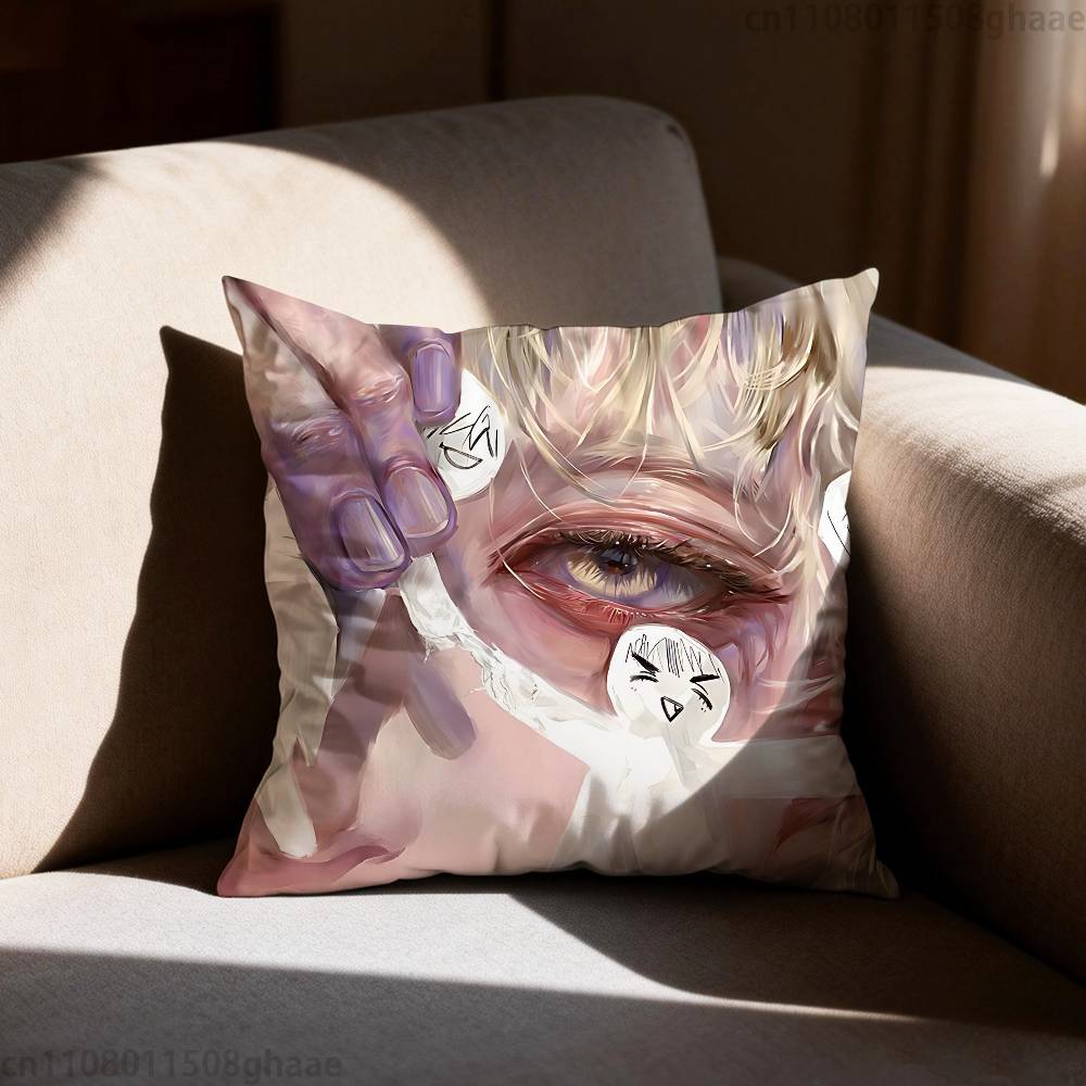 AAlien Stage Luka Pillow Case Square DoubleSided Printing Short Plush Sofa Cushion Cover Bedroom Bedside Pillow