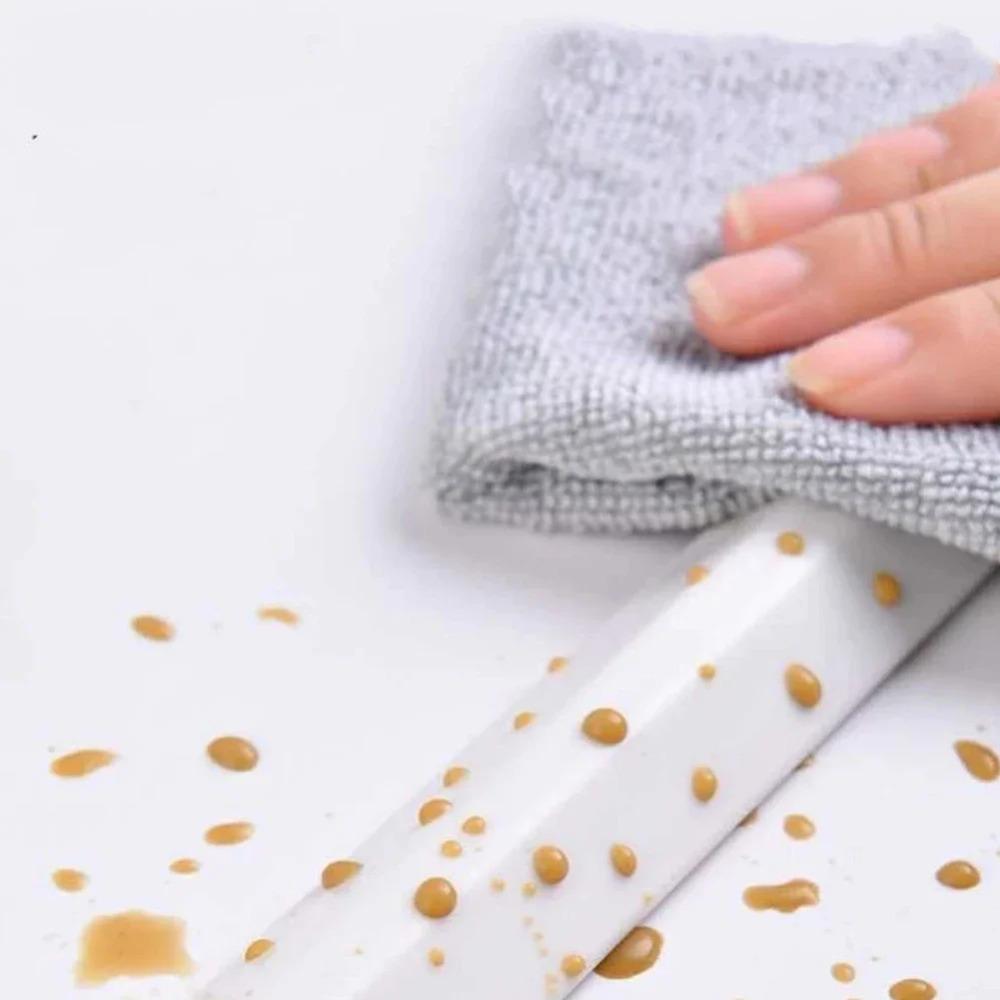 Silicone Bathroom Water Barrier Flexible Bendable Self-adhesive Seal Strip Kitchen Sink Blocking