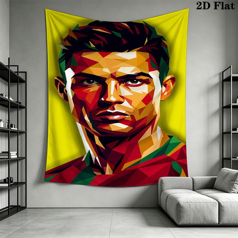 Ronaldo'S Dynamic Celebration Threepiece Set 1 Duvet Cover 2 Pillowcase Without Core Bedding Set Soft And Comfortable
