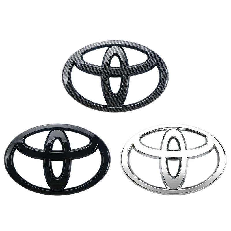 Logo Auto 3D per serie di auto Toyota Corolla Camry RAV4 Griglia Anteriore Cofano Emblema Posteriore Paraurti Posteriore Portellone Bagagliaio Marchio Emblema