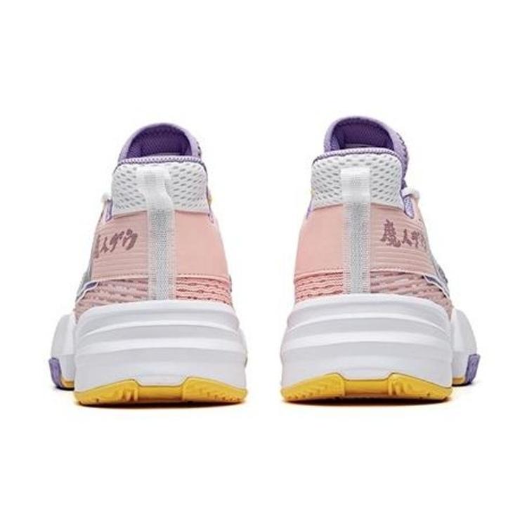 New Dragon Ball Super x Anta Majin Buu Cushioning Anti Slip And Wear Resistant Low Top Basketball Shoes Men's Pink Purple 112021615-5