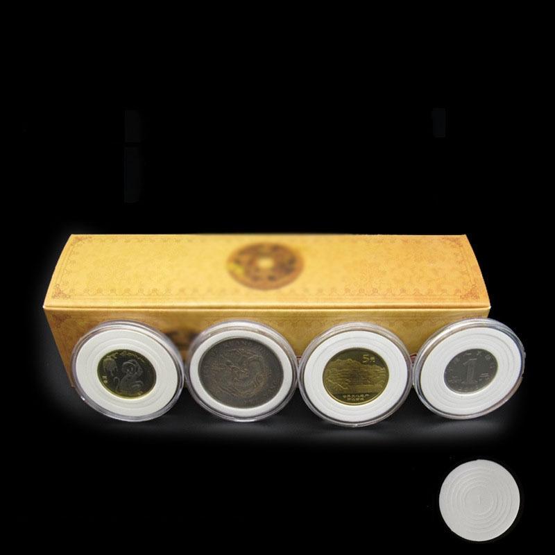 Clear Coin Holders Reusable 20pcs Protect Set Display 5.1cm Transparent