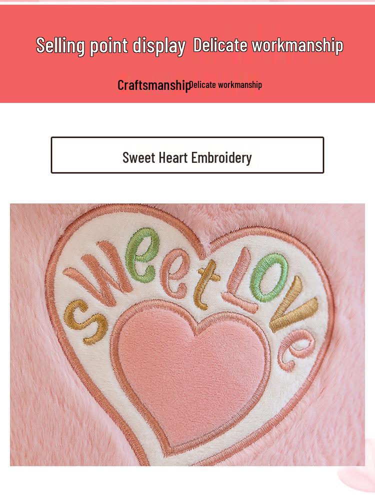 Sweet Ribbon Teddy Bear Plush Doll - Perfect Birthday Gift for Girls