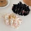 Floral Printed Scrim Bubble Hair Clip For Women Soft Breathable Fabric Elegant Updos Styling Accessory