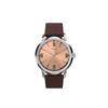 Timex Automatic Mechanical Watch Leather Strap Rose Gold Dial 50 Meters Waterproof Men Watches TW2W33800