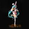 23CM Hatsune Miku Anime Figure Kawaii Pvc Model Doll Action Figurals Rabbit Ears Collect Ornaments Christmas Toys Gifts