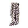 Scarf Women's New Winter Silver Gray Animal Pattern Shawl Dual Use Double-sided Thickened Tassel Warm Scarf