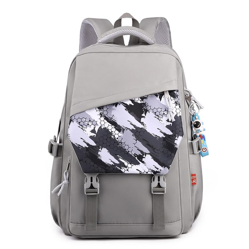 New Student Backpack, Large, Primary and Secondary School Student Schoolbag, Fashionable and Simple, Large-capacity Anti-splashing Backpack