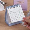 Professional Planning Calendar 2027-2028 Mini Standing Flip Desk Calendar, 18 Month Desktop Planner from Jan. Compact Monthly Organizer 2027