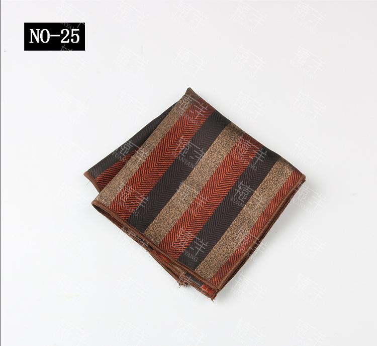 Men'S Handkerchief Square Towel Polyester Cashew Flower Suit Pocket Towel Dress Square Towel