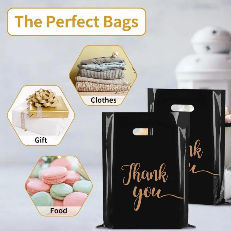 10/20/50PCS Thank You Gift Bags Handheld Shopping Bag Birthday Partie Wedding Anniversary Christmas Thanksgiving Gift Packaging