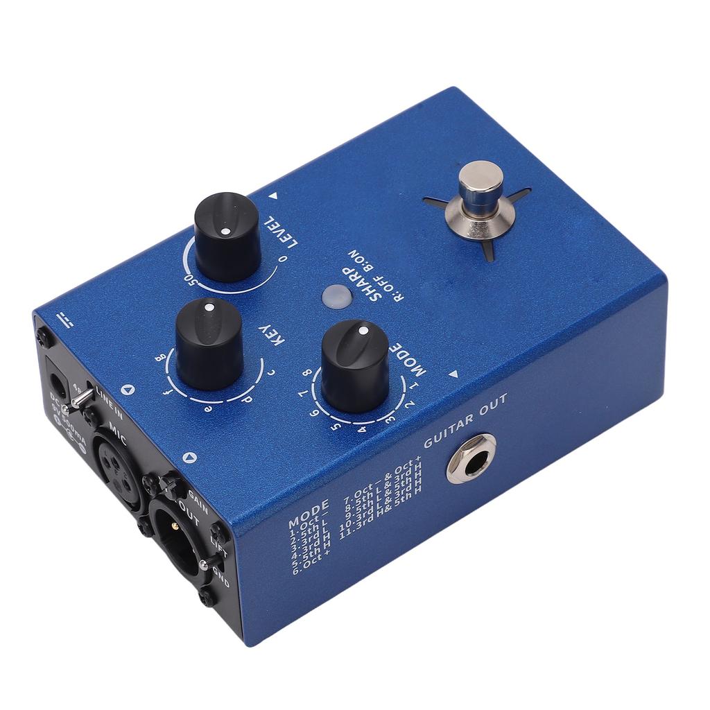 Guitar Effect Pedal Metal Blue Single Voice Changer Effects Pedal