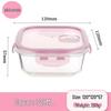 ZISIZ Glass Bento Lunch Box Set