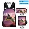 Classic Popular Wild Hearts Game 3D Print 3pcs/Set pupil School Bags Laptop Daypack Backpack Inclined shoulder bag Pencil Case