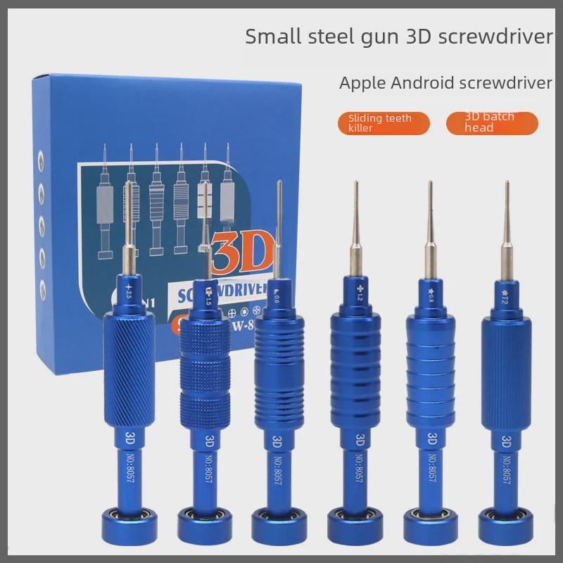 Magnetic Adsorption Steel Cannon Screwdriver Set for Apple & Android Repair